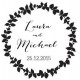 Save the Date - Wreath 41mm Round
